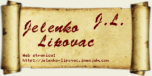 Jelenko Lipovac vizit kartica